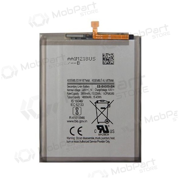 Samsung A205 Galaxy A20 2019 (EB-BA205ABN) patarei / aku (4000mAh) Samsung A205 Galaxy A20 2019 (EB-BA205ABN) patarei / aku (4000mAh)
