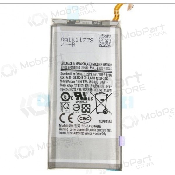Samsung Galaxy A8 (2018) patarei / aku, akumuliatorius (EB-BA530ABE) Samsung Galaxy A8 (2018) patarei / aku, akumuliatorius (EB-BA530ABE)