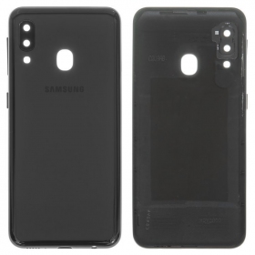 Samsung A202 Galaxy A20e 2019 patareipesade kaas (tagakaas) (mustad) (kasutatud grade B, originaalne)