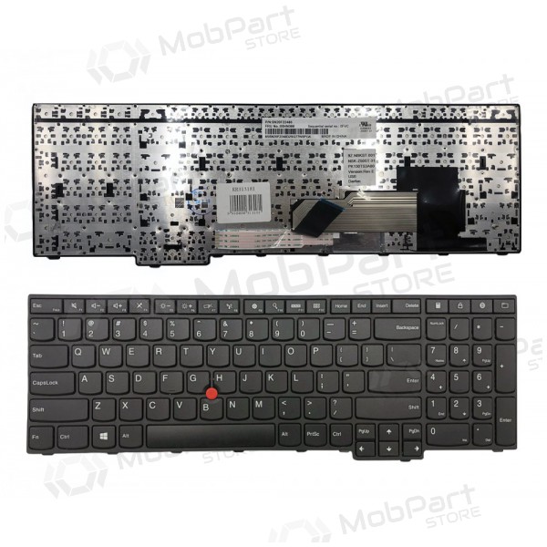 Lenovo: ThinkPad E550 E555 klaviatuur koos raamiga Lenovo: ThinkPad E550 E555 klaviatuur koos raamiga