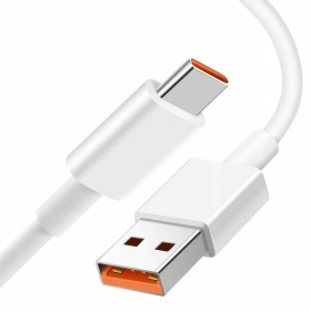 USB kaabel Xiaomi USB-A to USB-C 6A 1.0m valged
