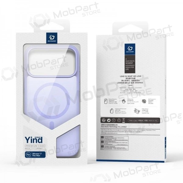 Apple iPhone 17 Pro, 18 Pro ümbris - Dux Ducis Yind (lilla)