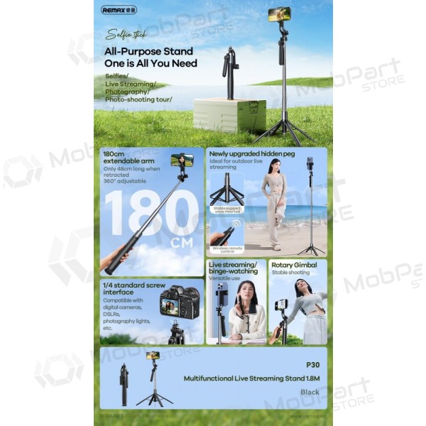 Selfie kepp Remax P30 1.8m must