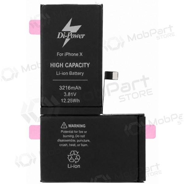 Apple iPhone X aku, aku Di-Power 3216 mAh (suurendatud mahutavusega)
