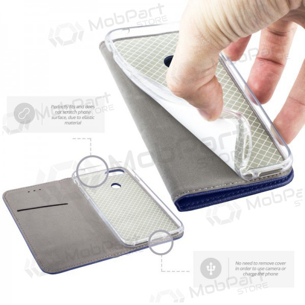 Xiaomi Poco M4 5G / Poco M5 / Redmi Note 11R / Redmi 10 5G ümbris - Smart Magnet (tumesinine)