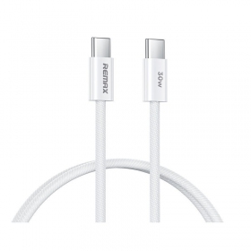 USB kaabel Remax RC-C010 USB-C to USB-C 30W 1.0m valged