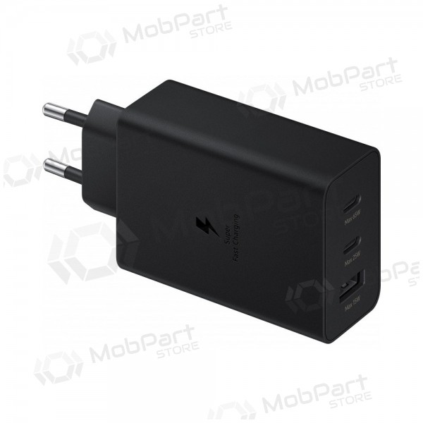 Võrgulaadija Samsung EP-T6530NBEGEU 65 W 2x USB-C + USB-A must