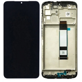 Xiaomi Redmi 9T / Redmi Note 9 4G 2021 /  Poco M3 ekraan (mustad) (koos raamiga) (originaalne)