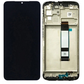 Xiaomi Redmi 9T / Redmi Note 9 4G 2021 ekraan (mustad) (koos raamiga) (service pack) (originaalne)
