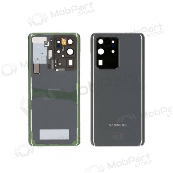 Samsung G988 Galaxy S20 Ultra patareipesade kaas (tagakaas) hall (Cosmic Grey) (kasutatud grade C, originaalne)