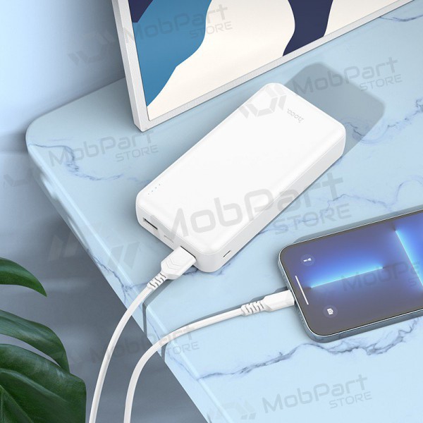 Väline patarei / aku Power Bank Hoco J100A 2xUSB-A 20000mAh valge Väline patarei / aku Power Bank Hoco J100A 2xUSB-A 20000mAh valge