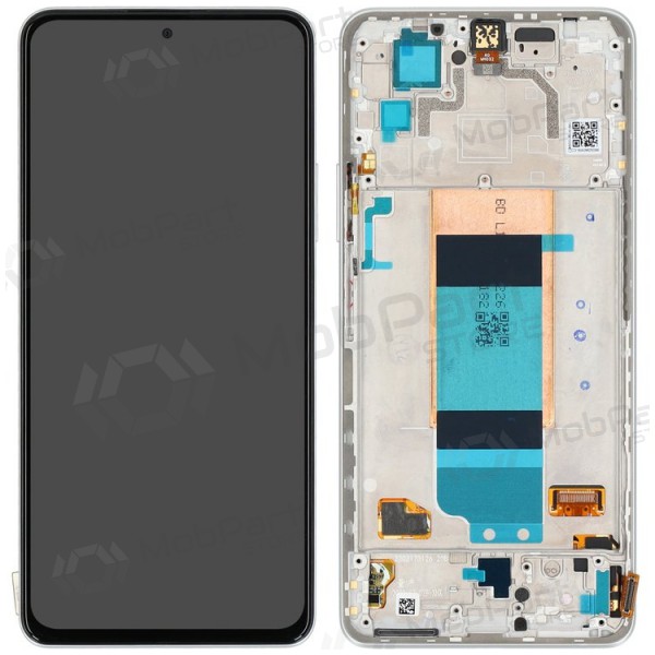 Xiaomi Poco F4 5G ekraan (hõbedased) (koos raamiga) (originaalne)