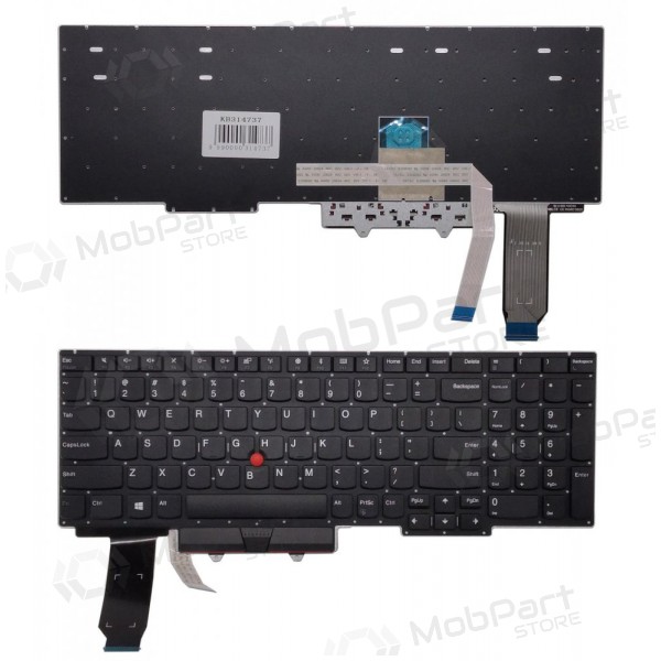LENOVO Thinkpad E15 Gen 2, su trackpoint, US klaviatuur