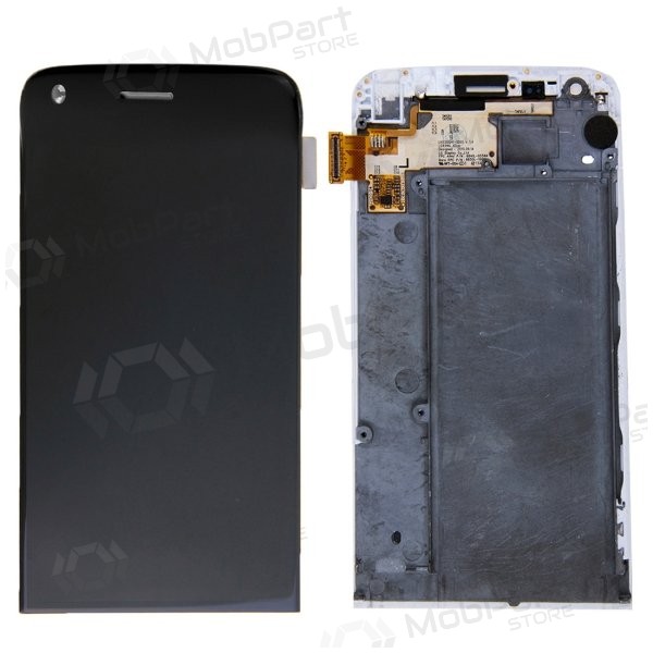 LG H850 G5 ekraan (koos raamiga) (mustad) (service pack) (originaalne)