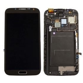 Samsung Galaxy Note 2 ekraan (hall) (koos raamiga) (originaalne)