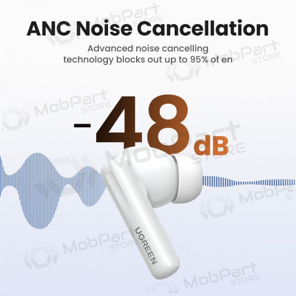 Traadita kõrvaklapid Ugreen WS200 HiTune T6 Active Noise-Cancelling Earbuds Traadita kõrvaklapid Ugreen WS200 HiTune T6 Active Noise-Cancelling Earbuds