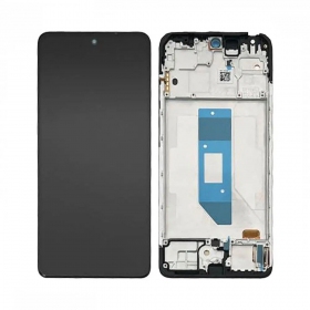 Xiaomi Redmi Note 14 4G (Global version) ekraan (mustad) (koos raamiga) (OLED)