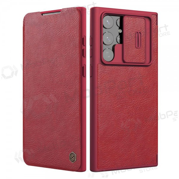Samsung Galaxy S23 Plus ümbris „Nillkin Leather“ (punane) Samsung Galaxy S23 Plus ümbris „Nillkin Leather“ (punane)