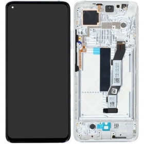 Xiaomi Mi 10T / Mi 10T Pro / Redmi K30S ekraan (hõbedased) (koos raamiga) (originaalne)