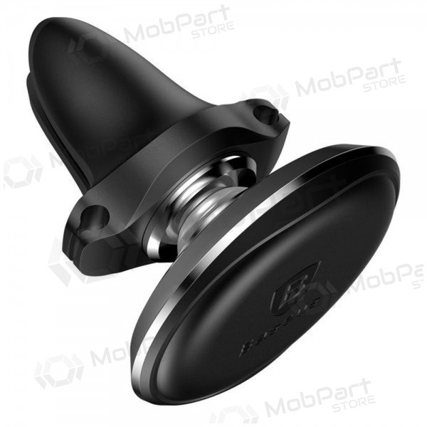 Telefono laikiklis Baseus Magnetic Air Vent With Cable Clip mustad SUGX020001