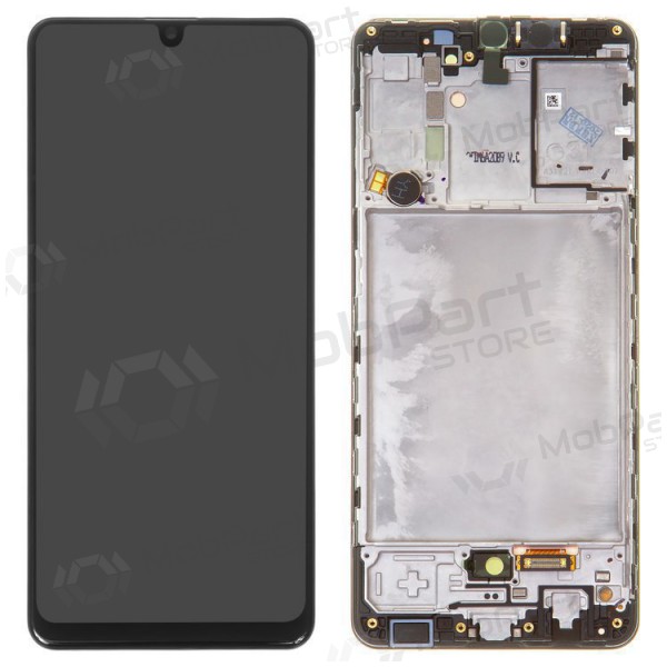 Samsung Galaxy A31 ekraan (mustad) (koos raamiga) (originaalne) Samsung Galaxy A31 ekraan (mustad) (koos raamiga) (originaalne)