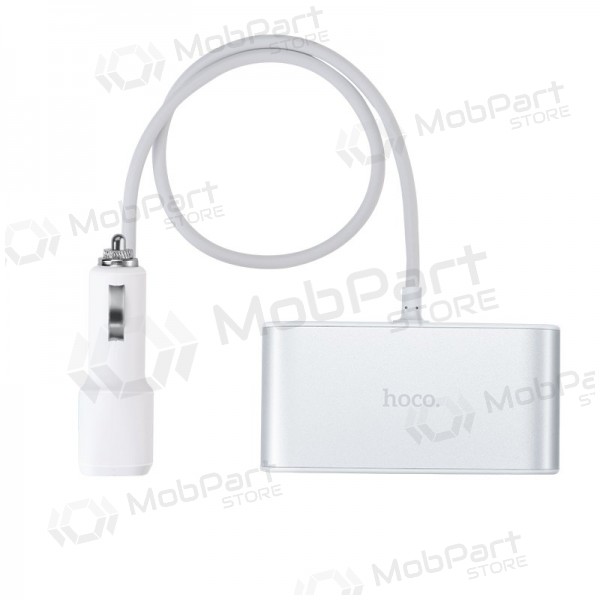 Autolaadija - šakotuvas Hoco Z13 2xUSB 3xconnector Autolaadija - šakotuvas Hoco Z13 2xUSB 3xconnector