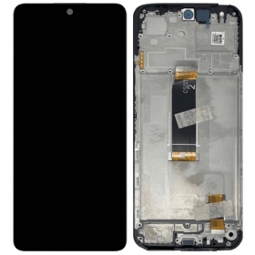 Xiaomi Redmi 13 4G, 5G, Poco M6 4G ekraan (mustad) (koos raamiga) (originaalne)