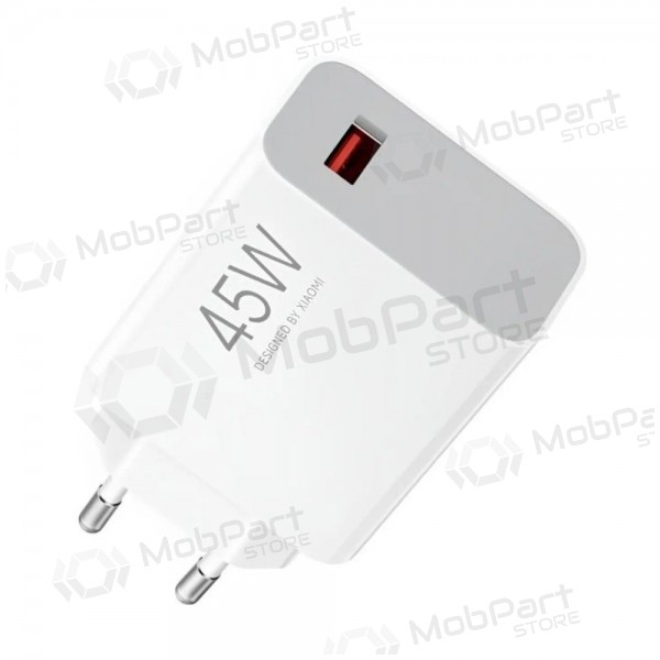 Telefoni laadija Xiaomi Turbo Charging Power Adapter BHR07SLEU 45 W USB-A PD valge.