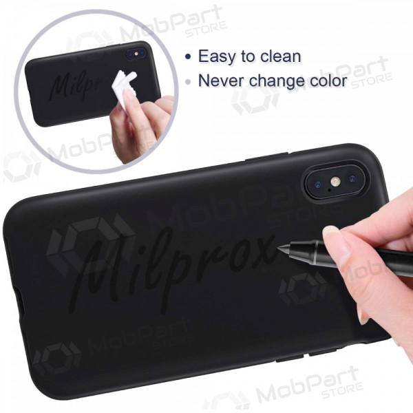 Apple iPhone 13 Pro Max ümbris - Liquid Silicone 1.5mm (must)