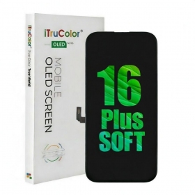 Ekranas mõeldud iPhone 16 Pluskoos  lietimui jautriu stikliuku Premium OLED (with Removable IC)