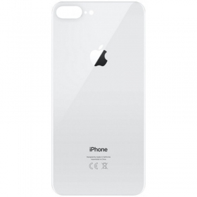 Apple iPhone 8 Plus patareipesade kaas (tagakaas) (hõbedased) (bigger hole for camera)