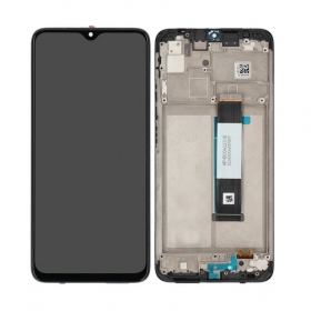Xiaomi Redmi 9T / Redmi Note 9 4G 2021 ekraan (mustad) (koos raamiga) (service pack) (originaalne)