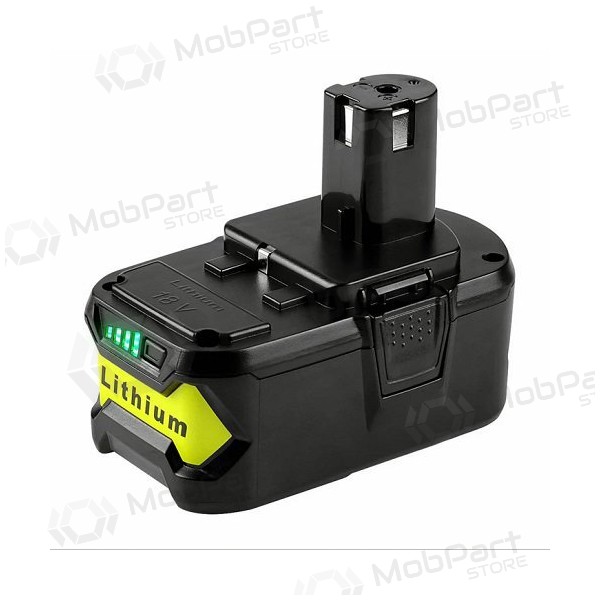 Aku Ryobi ONE+ RB18L60 / P108 18V tööriistadele 6Ah Li-ion laadimisindikaatoriga (asendus)