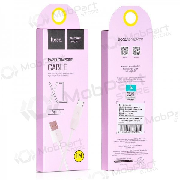 USB kaabel HOCO X1 Rapid USB kaabel HOCO X1 Rapid