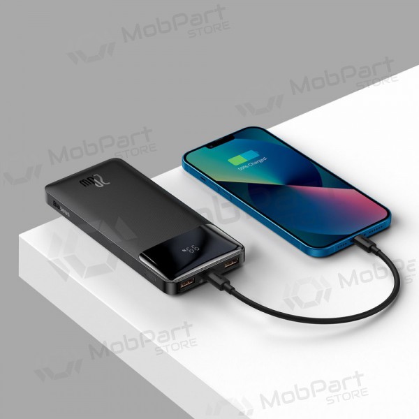 Väline patarei / aku Power Bank Baseus Bipow 20W 10000mAh + MicroUSB 0.25m must PPBD050301 Väline patarei / aku Power Bank Baseus Bipow 20W 10000mAh + MicroUSB 0.25m must PPBD050301