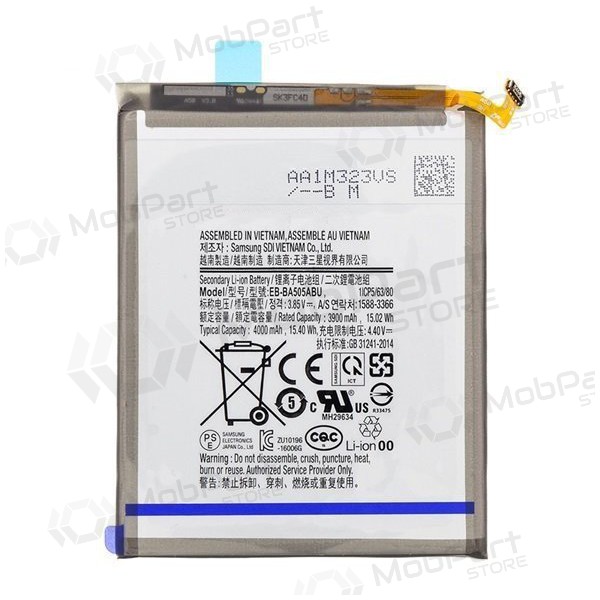 Samsung A505 Galaxy A50 2019 / A305 Galaxy A30 2019 (EB-BA505ABU) patarei / aku (4000mAh) Samsung A505 Galaxy A50 2019 / A305 Galaxy A30 2019 (EB-BA505ABU) patarei / aku (4000mAh)