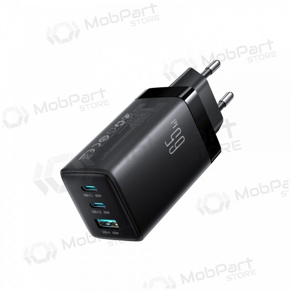 Telefoni laadija Hoco N66 35 W GaN USB-C + USB-A Lightning kaabliga 1 m valge