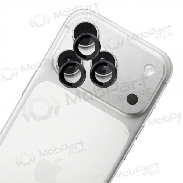 Apple iPhone 18 Pro, 18 Pro Max kaitseklaas kaamerale - 3MK Lens Pro (must)