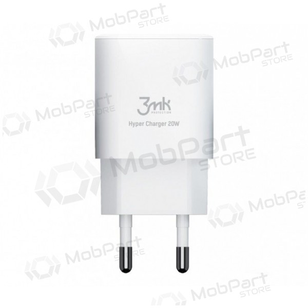 Laadija 3MK HyperCharger 20W 1xUSB-C + 1xUSB-A PD/QC