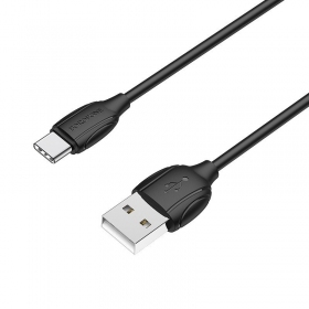 USB kaabel Borofone BX19 USB-A to USB-C 1.0m mustad