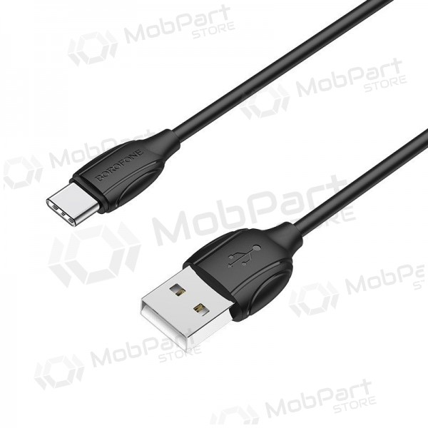 USB kaabel Borofone BX19 USB-A to USB-C 1.0m mustad