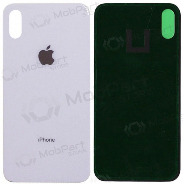 Apple iPhone X patareipesade kaas (tagakaas) (valged) (bigger hole for camera) Apple iPhone X patareipesade kaas (tagakaas) (valged) (bigger hole for camera)