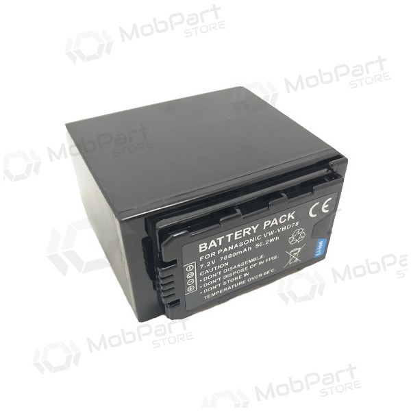 Panasonic VW-VBD78 7800mAh foto patarei / aku