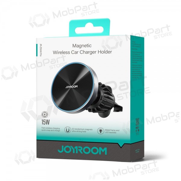 Automobilinis laikiklis-laadija Joyroom JR-ZS240 Pro MagSafe 15W mustad