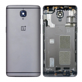 OnePlus 3 / 3T patareipesade kaas (tagakaas) hall (Gunmetal) (kasutatud grade C, originaalne)