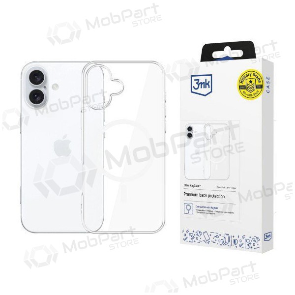 Apple iPhone 16 Plus ümbris - 3MK Clear MagCase (läbipaistev)