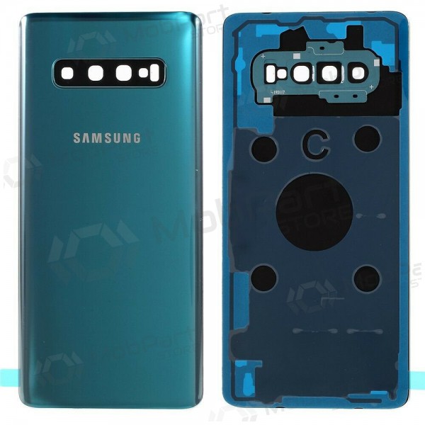 Samsung G975 Galaxy S10 Plus patareipesade kaas (tagakaas) roheline (Prism Green) (kasutatud grade C, originaalne) Samsung G975 Galaxy S10 Plus patareipesade kaas (tagakaas) roheline (Prism Green) (kasutatud grade C, originaalne)