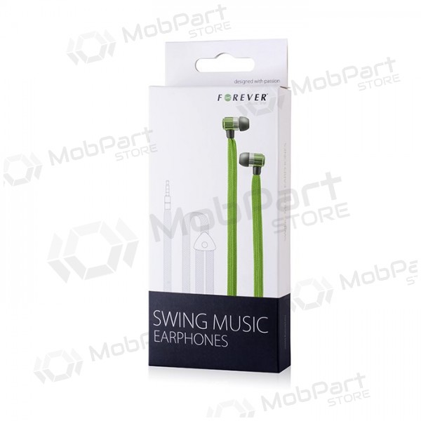 Käed-vabad peakomplekt Forever Swing Music 3,5mm (roheline)