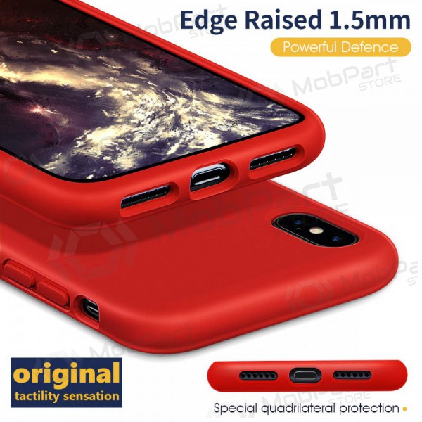 Apple iPhone X / XS ümbris - Liquid Silicone 2.0mm (punane)