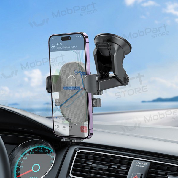 Auto telefonihoidja Borofone BH93 (dashboard) mustad